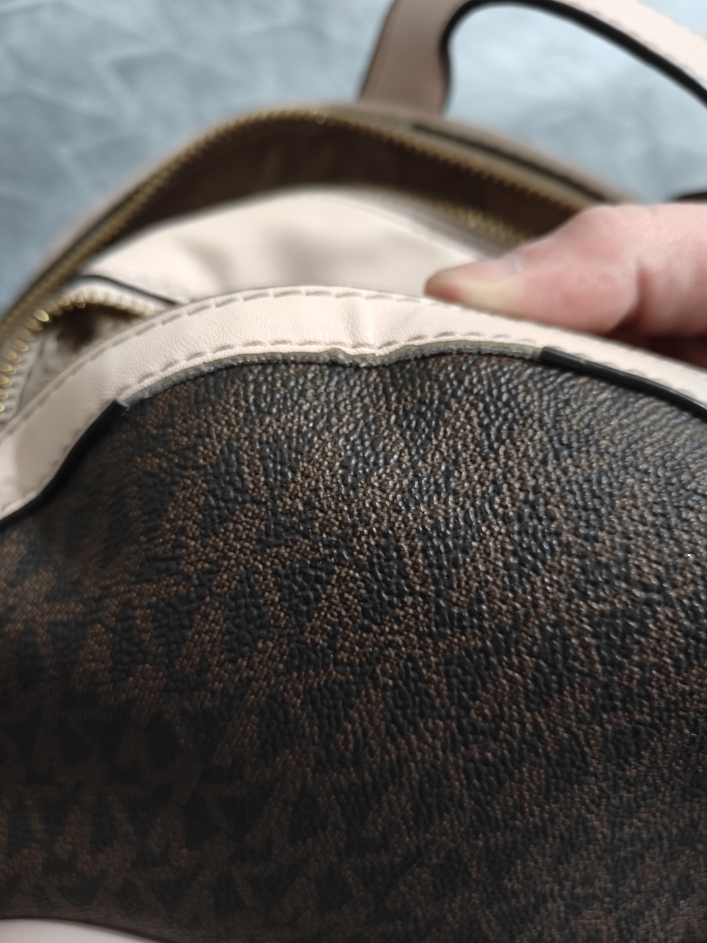 Michael Kors Signature Mini Backpack - USED (See Photos) - Picture 5 of 9